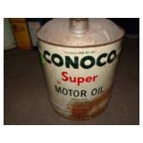 CONOCO SUPER MOTOR OIL 5 GALLON