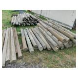 Wood Peg Post Fencing Wood Peg Post Fencing