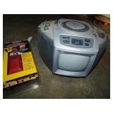 Chain saw sharpener and small tv Chain saw sharpener and small tv
