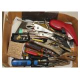 Misc Tools - screwdrivers, vise grips, knife