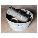 Large Metal Bucket/Container Large Metal Bucket/Container