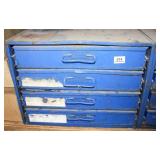 Blue Metal 4-drawer Organizer