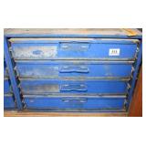 Blue Metal 4-drawer Organizer