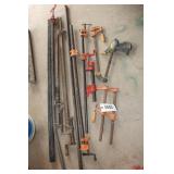 Clamps! Lots of clamps Clamps! Lots of clamps