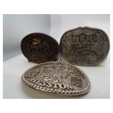1981, 1983, 1984 NFR Belt Buckles