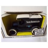Ertl Ford Sears Truck Metal Bank, in box