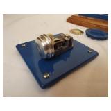 Steam Engine, incomplete, on wood