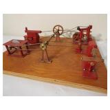 Jensen Shop Toys mounted on wood