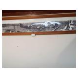 Tonkawa, OK Oil Field Panoramic, Framed