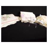 Pillow Cases, Runners, hand decorated