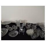 Clear Glass Serving Pieces - 2 boxes