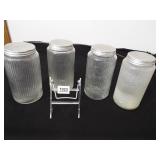 Glass Canister Jars, 8" (4)