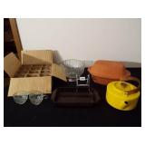 Bowl, Bakers,  Punch Cups, Teakettle