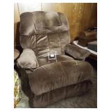 Rocking Recliner, Brown, w/ chair pads (2)