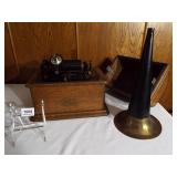 Edison Phonograph with Horn
