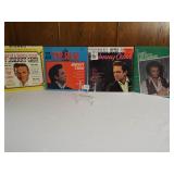 12" Cash, Haggard Vinyl Albums (4)