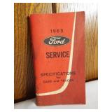 1965 Ford Service Booklet