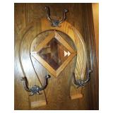 Wood Mirror, Hanger - Horseshoe Shape