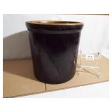 Stoneware Crock, Brown