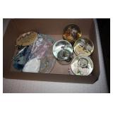 Snow Globes; Nativity Plate; Dreamcatcher; chimes