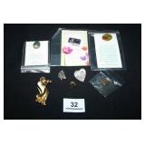 Pins; Angel; Native American; Hearts; Rose