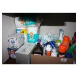 Toilet tissue, Kleenex, Sunscreen, bug spray; etc