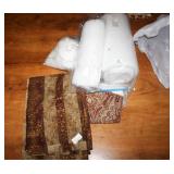 Batting and Tapestry Fabric; Several rolls