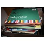 Office Supplies-2 Boxes;Construction paper;Folders