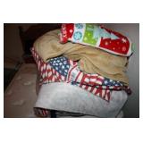 Blankets; American Flag Print;Christmas etc