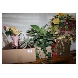 Silk Floral; Lamp, Rose in a water Globe