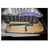 Cheese Slicer; Cutting Boards; Alum.  Pans; baking