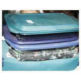 Glass Pyrex Baking Dishes/w silicone Lid