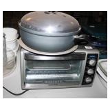 Toaster Oven; Pan for stovetop with Lid