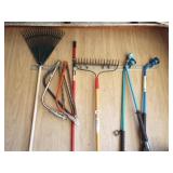 Rakes, Saws, Sprinklers (8)