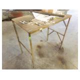 METAL TABLE, 33" x 20"