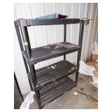 PLASTIC SHELVING, 36" x 18" x 54"