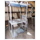 ROLLING CART WITH STEPS, 47" x 24" x 70"