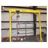 A FRAME 1000 lb, AIR WINCH, 102" x 120"