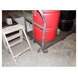 ROLLING CART, STEP LADDER