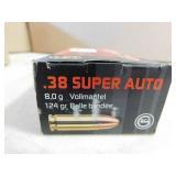 38 SUPER AUTO AMMO (PARTIAL BOX) 47 SHELLS 38 SUPER AUTO AMMO (PARTIAL BOX) 47 SHELLS