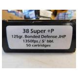 38 SUPER +P 50 ROUNDS 38 SUPER +P 50 ROUNDS