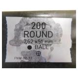 7.62 X 51 MM BALL 200 ROUNDS 7.62 X 51 MM BALL 200 ROUNDS