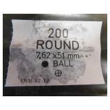 7.62 X 51 MM BALL 200 ROUNDS 7.62 X 51 MM BALL 200 ROUNDS