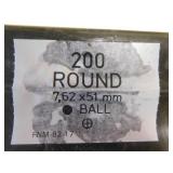 7.62 X 51 MM BALL 200 ROUNDS 7.62 X 51 MM BALL 200 ROUNDS