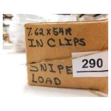 7.62 X 54R IN CLIPS SNIPER LOAD 15 ROUNDS 7.62 X 54R IN CLIPS SNIPER LOAD 15 ROUNDS