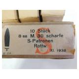 8MM M. 30 SHARFE IN CLIPS (2) OF 5 RDS (10 8MM M. 30 SHARFE IN CLIPS (2) OF 5 RDS (10