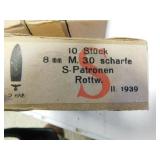 8MM M. 30 SHARFE IN CLIPS (2) OF 5 RDS (10 8MM M. 30 SHARFE IN CLIPS (2) OF 5 RDS (10