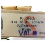 8MM M. 30 SHARFE IN CLIPS (2) OF 5 RDS (10 8MM M. 30 SHARFE IN CLIPS (2) OF 5 RDS (10