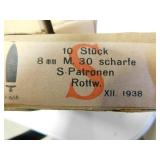 8MM M. 30 SHARFE IN CLIPS (2) OF 5 RDS (10 8MM M. 30 SHARFE IN CLIPS (2) OF 5 RDS (10