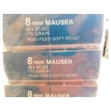 8MM MAUSER (8 X 57 JS) 20 ROUNDS (HANSEN) 8MM MAUSER (8 X 57 JS) 20 ROUNDS (HANSEN)